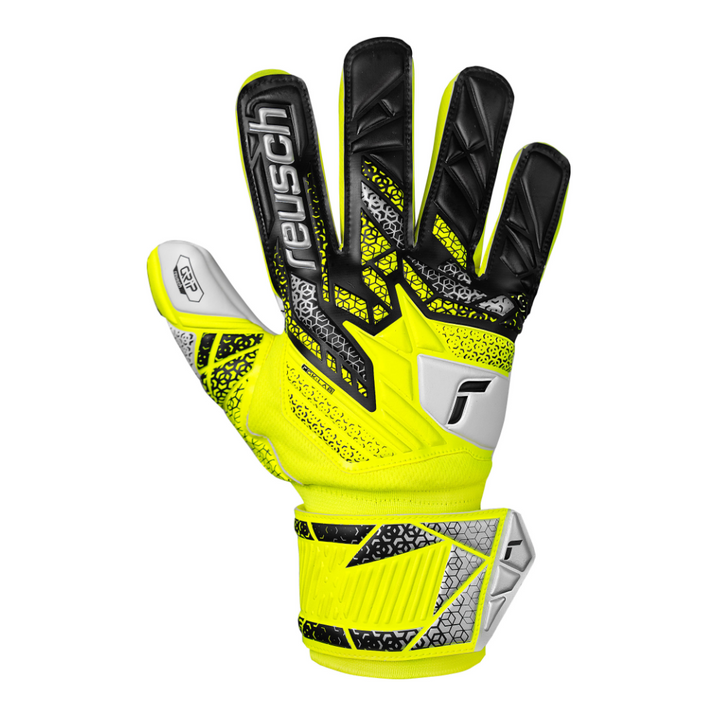 Reusch Attrakt Grip JUNIOR Goalkeeper Gloves- Yellow