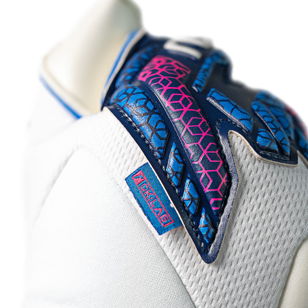 Reusch Attrakt RE GRIP Evolution Goalkeeper Gloves- White/Navy