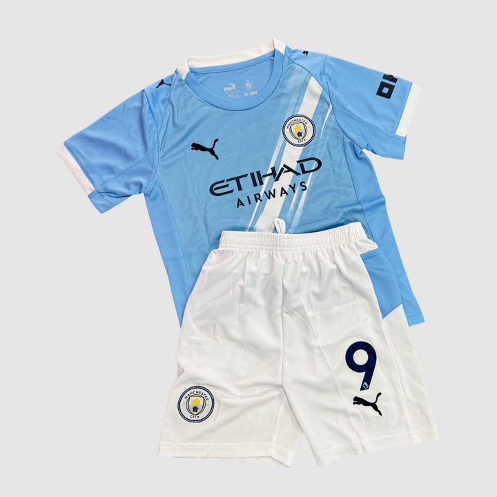 Manchester City 2025/26 (HAALAND 9) Home Replica JUNIOR Kit