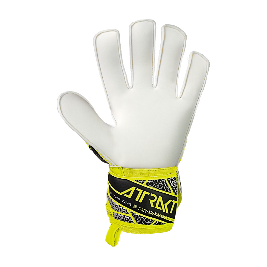 Reusch Attrakt Solid Goalkeeper Gloves- Yellow/Black