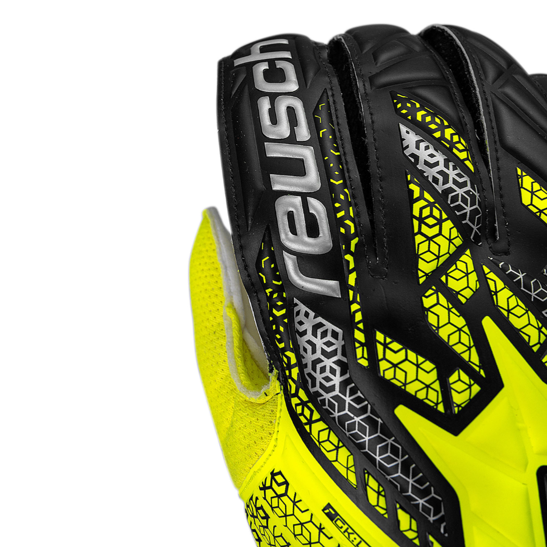 Reusch Attrakt Solid Goalkeeper Gloves- Yellow/Black