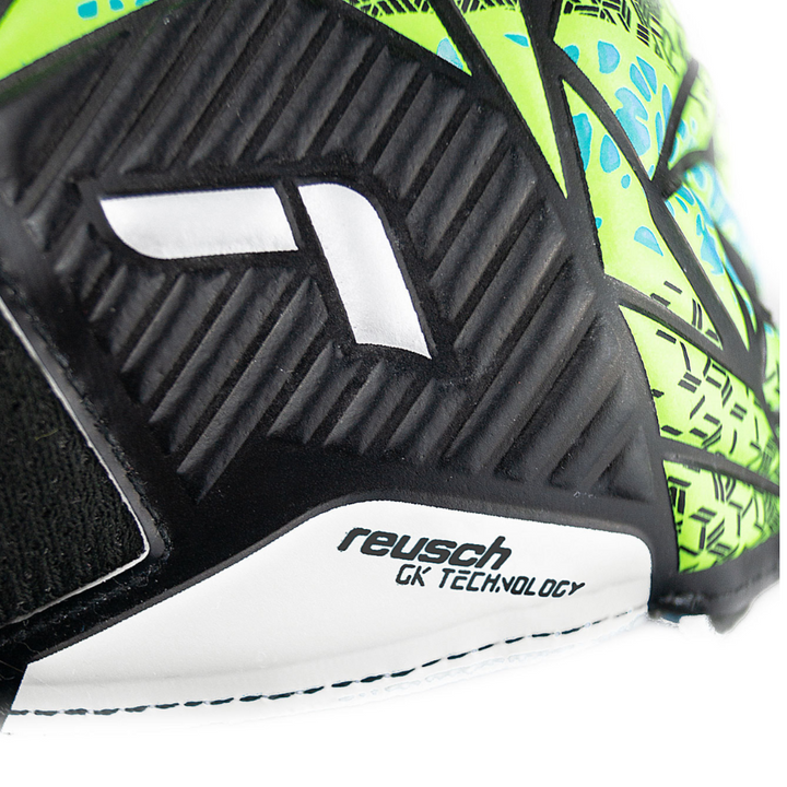 Reusch Attrakt Solid Goalkeeper Gloves- Black/Lime