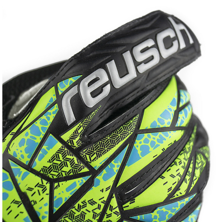 Reusch Attrakt Solid Goalkeeper Gloves- Black/Lime