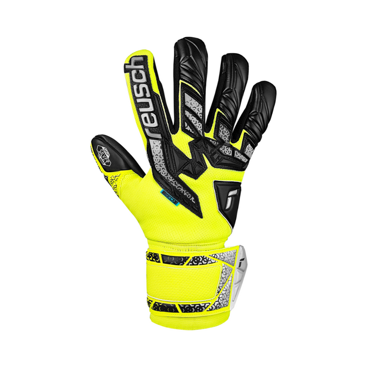 Reusch Attrakt Freegel Silver JUNIOR Goalkeeper Gloves- Yellow/Black