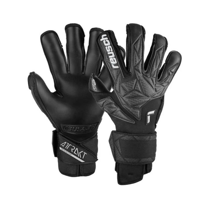 Reusch Attrakt Infinity Resistor Goalkeeper Gloves- Black