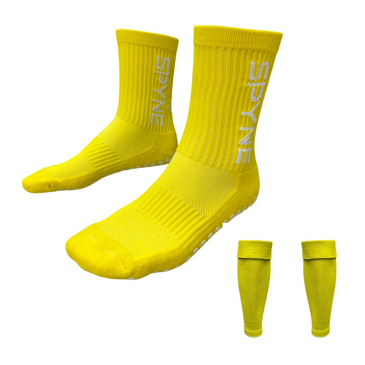 SPYNE Grip Sock/ Footless Sock Bundle- 2 Pack