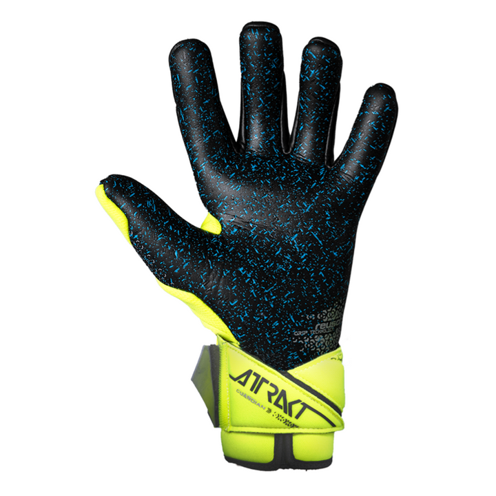 Reusch Attrakt Fusion Guardian Goalkeeper Gloves- Yellow/Silver/Black