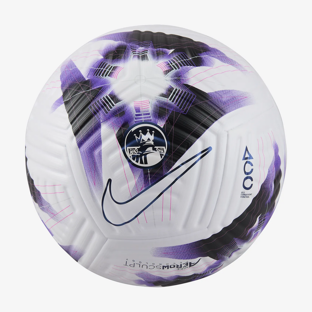 Nike 2023/24 Premier League Flight Official Match Ball- White/Purple