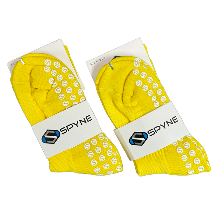 SPYNE Grip Socks- Yellow