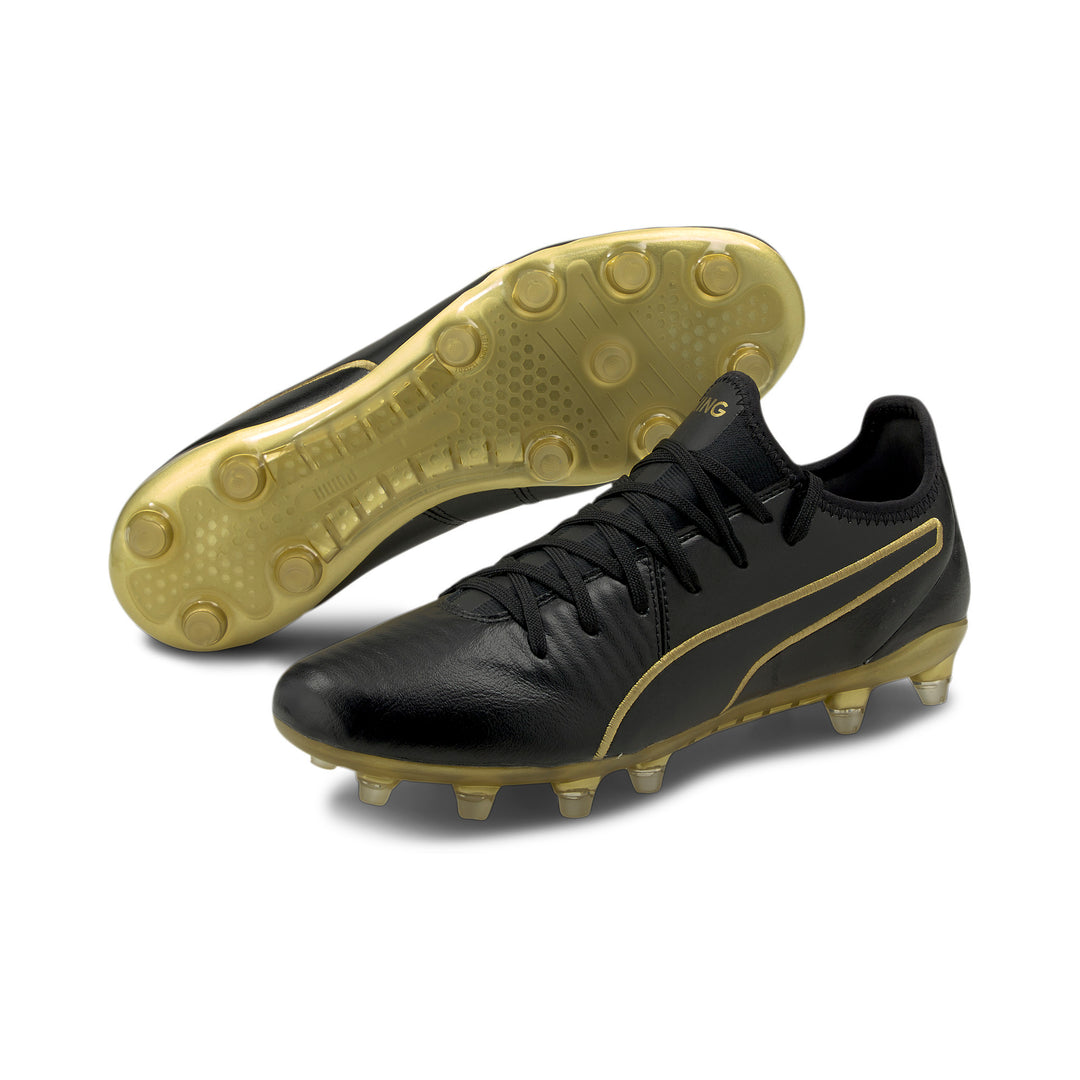 Puma King Pro FG Boots- Black/ Gold