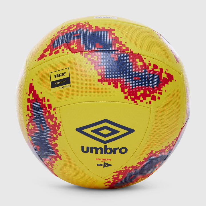 Umbro Neo Swerve Match Ball- Yellow/Nay/Red
