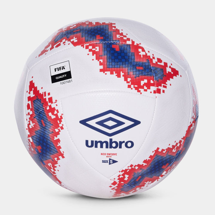 Umbro Neo Swerve Match Ball- White/Navy/Red