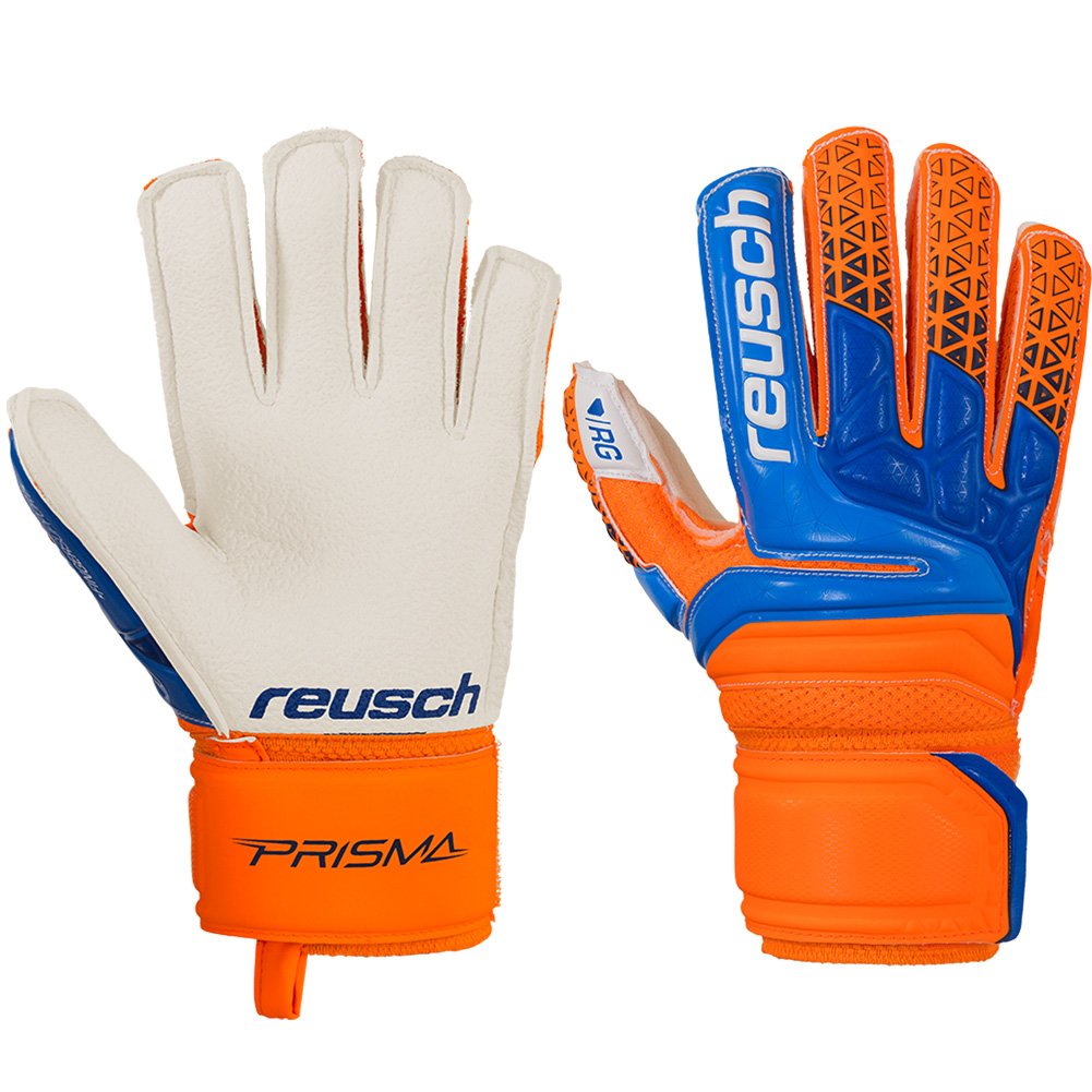 Reusch Prisma RG Finger Support Goalkeeper Gloves- Orange/Royal