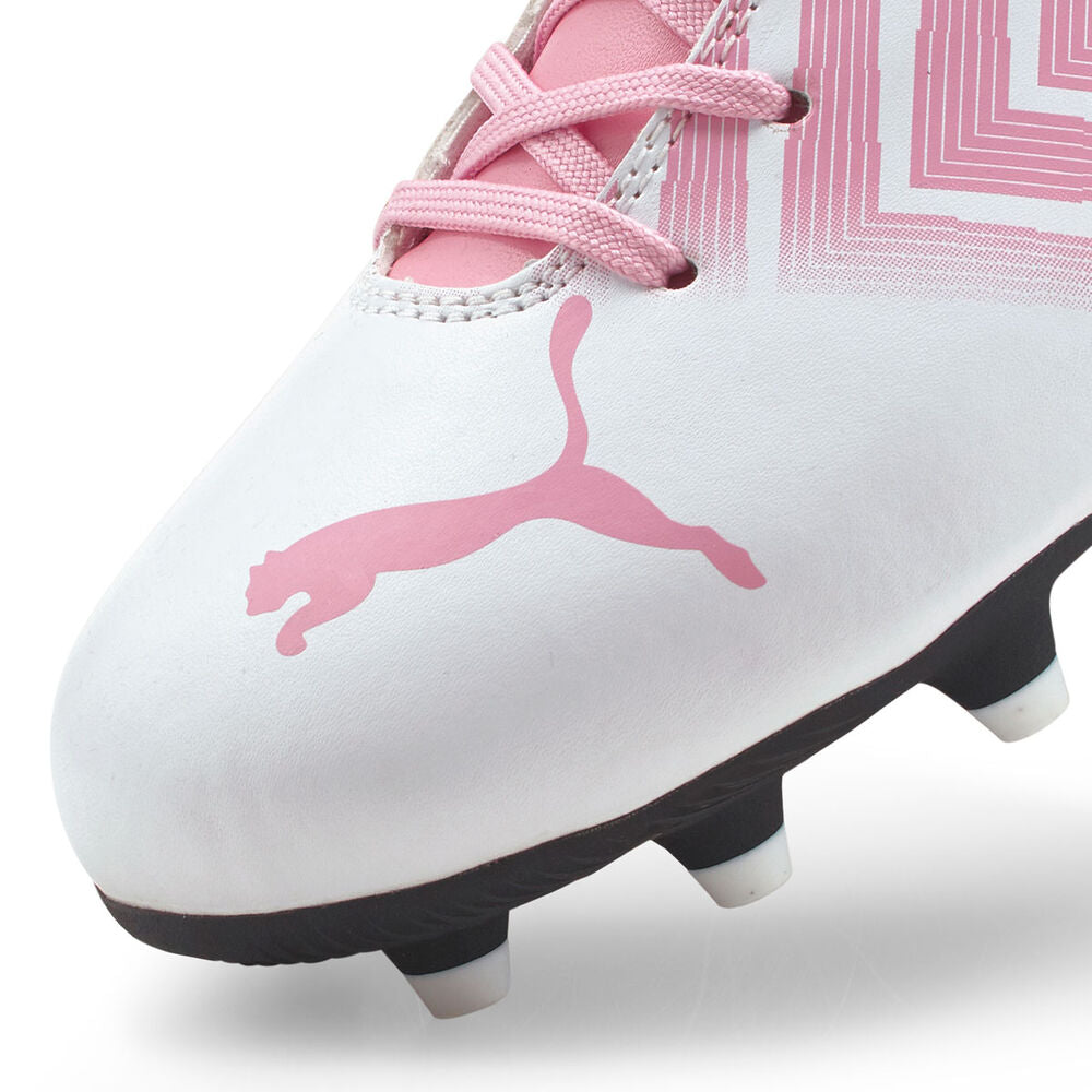 Puma Tacto FG/AG Boots- JUNIOR- White/Pink