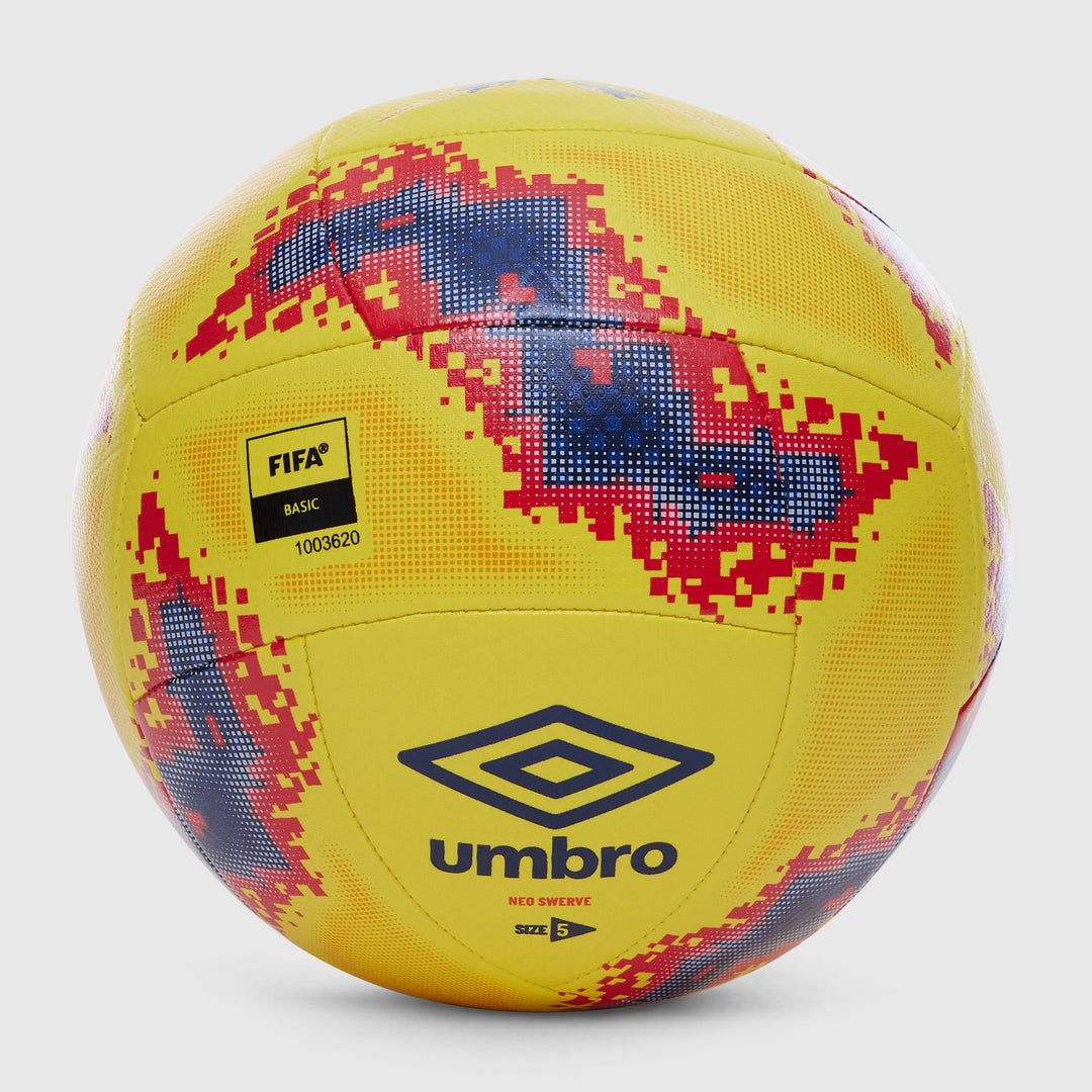 Umbro Neo Swerve Training Ball- Yellow/Navy/Red