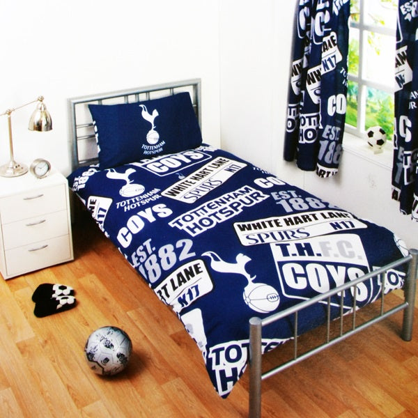 Tottenham Patch Single Bed Set